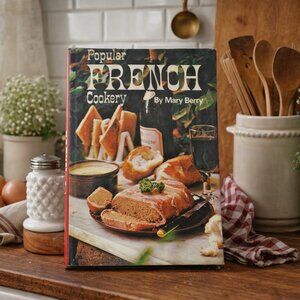 Vintage Mary Berry Popular French Cookery 1972 Hardcover Cookbook GBBO
